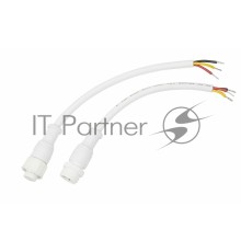 Соединительный кабель (3pin) герметичный (IP67) 3х0.5мм²  белый  REXANT