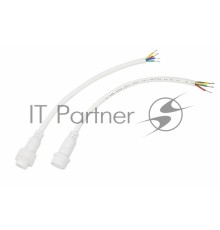 Соединительный кабель (4pin) герметичный (IP67) 4х0.75мм²  белый  REXANT