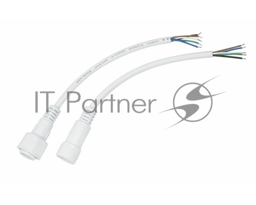 Соединительный кабель (5pin) герметичный (IP67) 5х0.5мм²  белый  REXANT