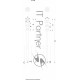 Соединительный кабель (5pin) герметичный (IP67) 5х0.5мм²  белый  REXANT