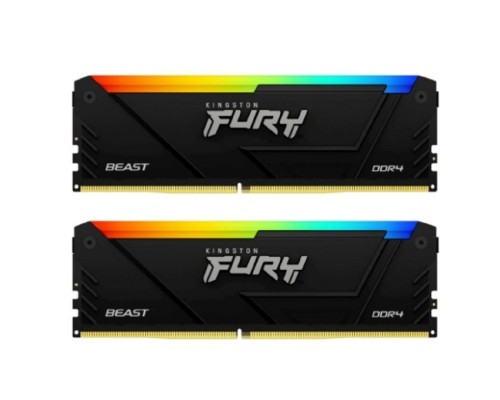 [Модуль памяти] Kingston DDR4 2x8GB 3600MHz KF436C17BB2AK2/16 Fury Beast RGB RTL Gaming PC4-28800 CL17 DIMM 