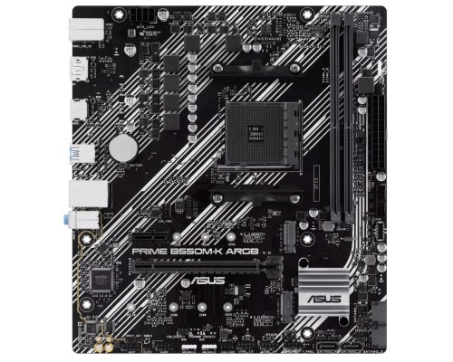 [Материнская плата] Материнская плата ASUS Prime B550M-K ARGB B550 Socket AM4 2xDDR4, 4xSATA3, RAID, 2xM.2, 2xPCI-E16x, 6xUSB3.2, DP, HDMI, Glan, mATX