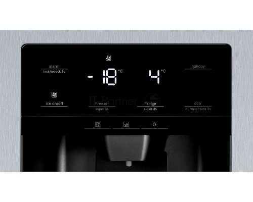 Холодильник Bosch KAI93VL30R нержавеющая сталь двухкамерный 368/159 л морозилка слева, No Frost, Side-by-Side