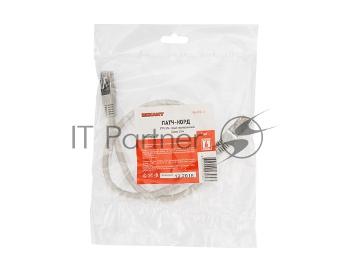 Rexant Пaтч-корд F/UTP, категория 6, RJ45-RJ45, экранированный, PVC серый, 0,5м