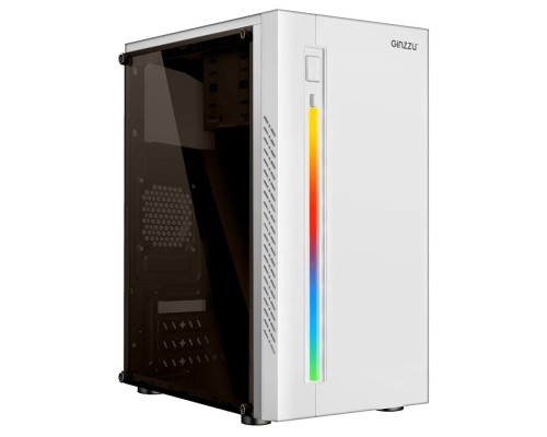 [корпус] Ginzzu D390 2*USB 2.0,AU White Window