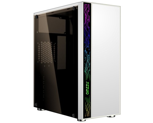 [корпус] Ginzzu A390  White Window RGB подсветка 1*USB 3.0, 2*USB 2.0, AU