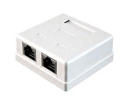 [Монтажное оборудование] Hyperline CA-8P8C-C5e-WH Проходной адаптер RJ-45(8P8C), категория 5e