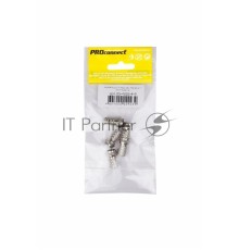 Разъем антенный на кабель, штекер F для кабеля RG-6, (5шт.) (пакет)  PROconnect