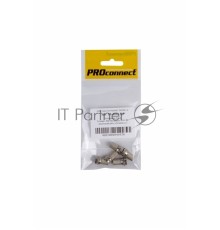 Разъем антенный на кабель, штекер F для кабеля RG-6, (5шт.) (пакет)  PROconnect