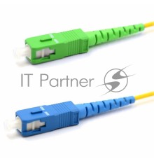 Патч-корд оптический переходной (SM), 9/125 (OS2), SC/APC-SC/UPC, (Simplex), LSZH, 3м