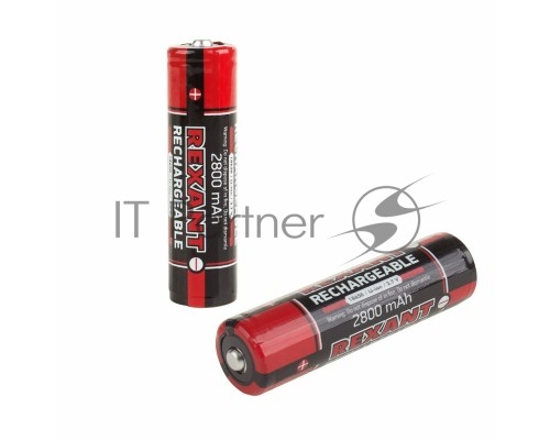 Аккумулятор 18650 с защитой Li-ion 2800  mAH 3.7 В 1 шт. блистер REXANT