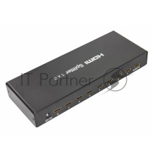 Делитель гнездо HDMI на 8 гнезд HDMI, металл  REXANT