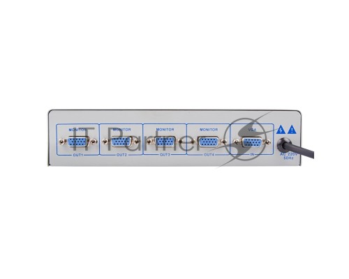 Делитель гнездо VGA на 4 гнезда VGA, 150 МГц, металл  REXANT