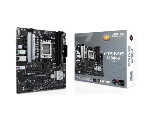 [Материнская плата] ASUS PRIME A620M-A-CSM (Socket AM5, mATX, 4xDDR5(192GB), VGA/DP/HDMI, 1xPCIe 4.0x16/2xPCIe 3.0x1, 1xLAN, 4xSATA 6Gb/s, 2xM.2, 2xUSB 3.2, 1xPS/2)
