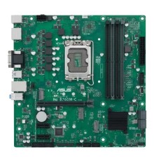 ASUS PRO B760M-C-CSM (Socket 1700, mATX, 4xDDR5(128GB), VGA/2*DP/HDMI, 1 x PCIe 4.0 x16, 4 x SATA 6Gb/s , 2xM.2, 2xUSB 3.2, 2xUSB 2.0)
