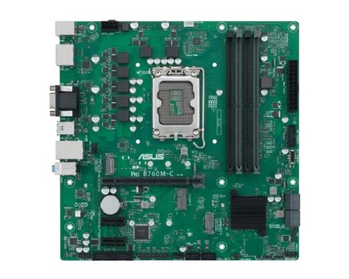 [Материнская плата] ASUS PRO B760M-C-CSM (Socket 1700, mATX, 4xDDR5(128GB), VGA/2*DP/HDMI, 1 x PCIe 4.0 x16, 4 x SATA 6Gb/s , 2xM.2, 2xUSB 3.2, 2xUSB 2.0)