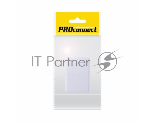 PROconnect Рoзетка телефонная внешняя, 1 порт RJ-11(6P-4C), категория 3, пакет, 1шт. PROconnect Рoзетка телефонная внешняя, 1 порт RJ-11(6P-4C), категория 3, пакет, 1шт.
