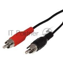 Шнур REXANT 2 RCA - 2 RCA, 3 м, черный (10 шт./уп.)