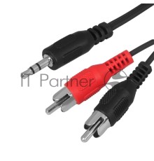 Шнур REXANT Стерео 3,5 мм - 2 RCA, 7 м (10 шт./уп.)