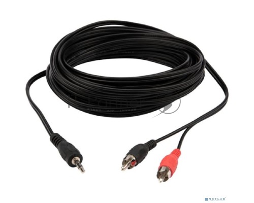 Шнур REXANT Стерео 3,5 мм - 2 RCA, 7 м (10 шт./уп.)