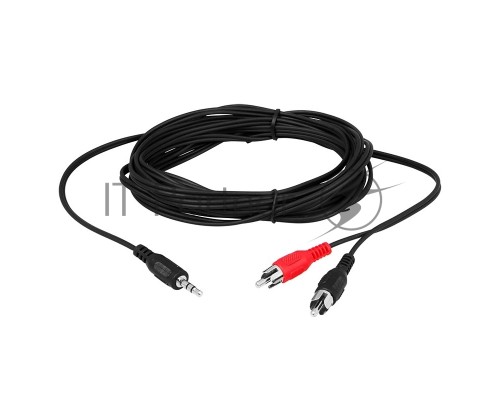 Шнур REXANT Стерео 3,5 мм - 2 RCA, 7 м (10 шт./уп.)