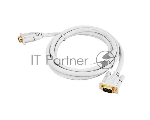 Шнур VGA - VGA с ферритами, длина  1,8 метра, серый (GOLD) REXANT