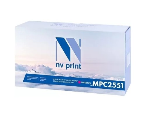 [Расходные материалы] Тонер-картридж NVP совместимый NV-MP C2551 Magenta для Ricoh Aficio MP C2031/ C2051/ C2051AD/ C2501/ C2531/ C2551/ C2551AD (9500k)