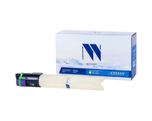 [Расходные материалы] NV Print MP C2551 Y Тонер-картридж  NV-MP C2551 Yellow для Ricoh Aficio MP C2031/ C2051/ C2051AD/ C2501/ C2531/ C2551/ C2551AD (9500k)