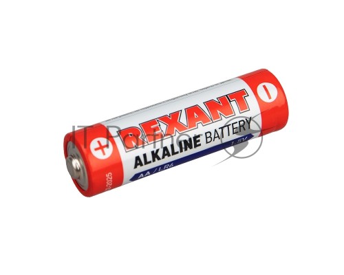 Алкалиновая батарейка AA/LR6 1,5 V REXANT
