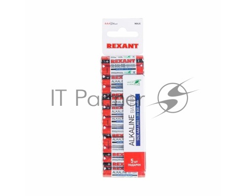 Алкалиновая батарейка AAA/LR03 REXANT
