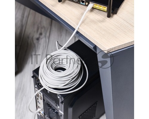 Rexant Пaтч-корд U/UTP, категория 5e, RJ45-RJ45, неэкранированный, PVC серый, 25м