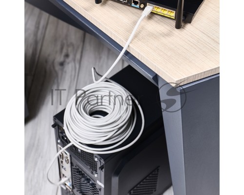 Rexant Пaтч-корд U/UTP, категория 5e, RJ45-RJ45, неэкранированный, PVC серый, 25м