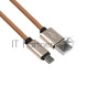 Кабель micro USB, коричневый эко-кожа, 1 метр REXANT