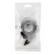 Кабель универсальный microUSB шнур плоский 1 м белый