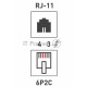 PROconnect Телефонный разъем RJ-11(6P2C)