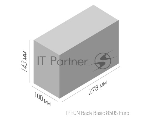 Источник бесперебойного питания Ippon Back Basic 850S Euro 480Вт 850ВА черный