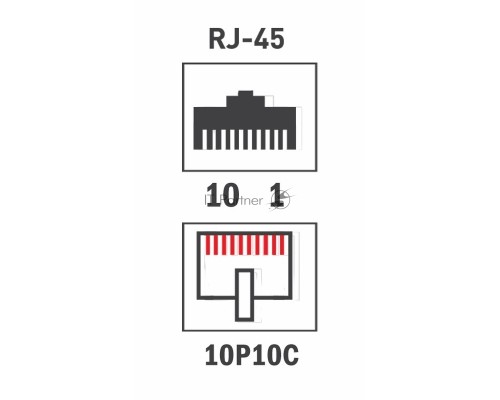 Rexant Разъем RJ-50(10P10C) под витую пару, UTP, категория 3, универсальный