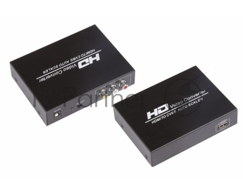 Конвертер HDMI на 3 RCA, металл  REXANT