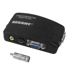 Конвертер BNC + S-video на VGA  REXANT