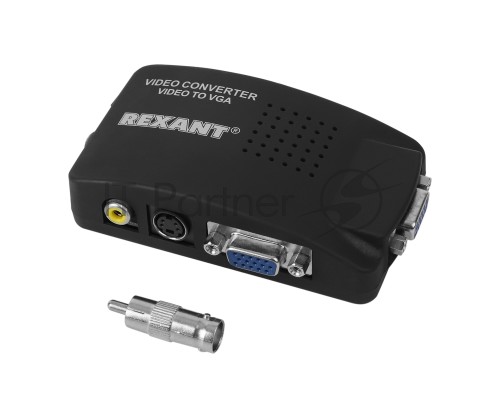 Конвертер BNC + S-video на VGA  REXANT