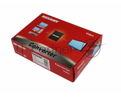 Конвертер VGA + Стерео 3,5 мм на HDMI, металл  REXANT