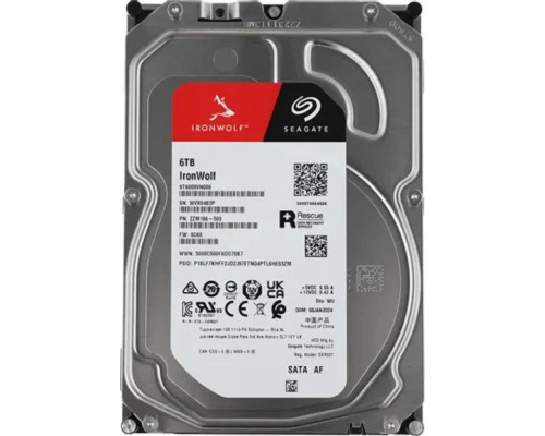 [Жесткий диск] 6TB Seagate Ironwolf (ST6000VN006) {SATA 6.0Gb/s, 5400 rpm, 256mb buffer, 3.5