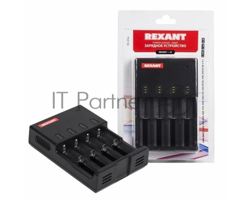 Универсальное SMART зарядное устройство для 4 АКБ I 4 REXANT
