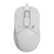 Мышь проводная A4Tech Fstyler FM12S белый, 1200 dpi, USB, кнопки - 3