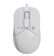 Мышь проводная A4Tech Fstyler FM12 белый, 1200 dpi, USB, кнопки - 3