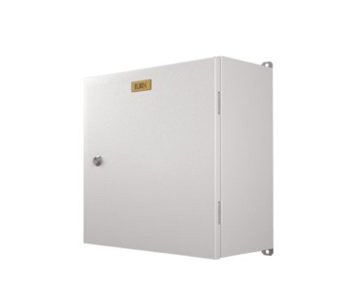 [Монтажные шкафы, стойки] Elbox Электротехнический распределительный шкаф IP66 навесной (В400 x Ш400 x Г150) EMW c одной дверью, нерж. сталь EMW-400.400.150-1-IP66-AISI430