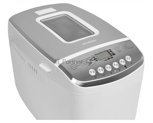 Хлебопечь Hyundai HYBM-M0815 850Вт белый/серебристый