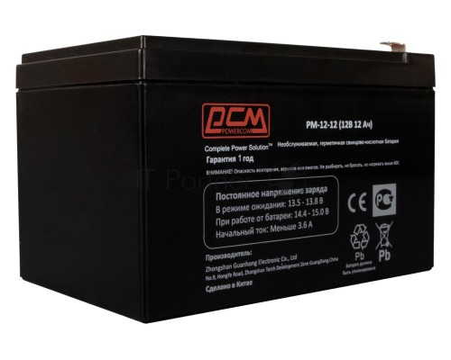 Батарея Powercom PM-12-12 (12V 12Ah)