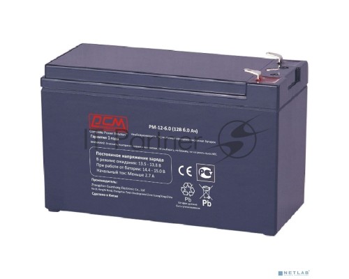 Батарея Powercom PM-12-6.0 (12V 6Ah)