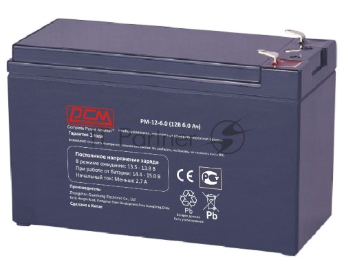 Батарея Powercom PM-12-6.0 (12V 6Ah)